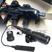 AIMTIS M300B мини-светильник для разведчика, тактический рельсовый светильник, охотничий флэш-светильник, Постоянный/мгновенный выход для 20 мм Пикатинни