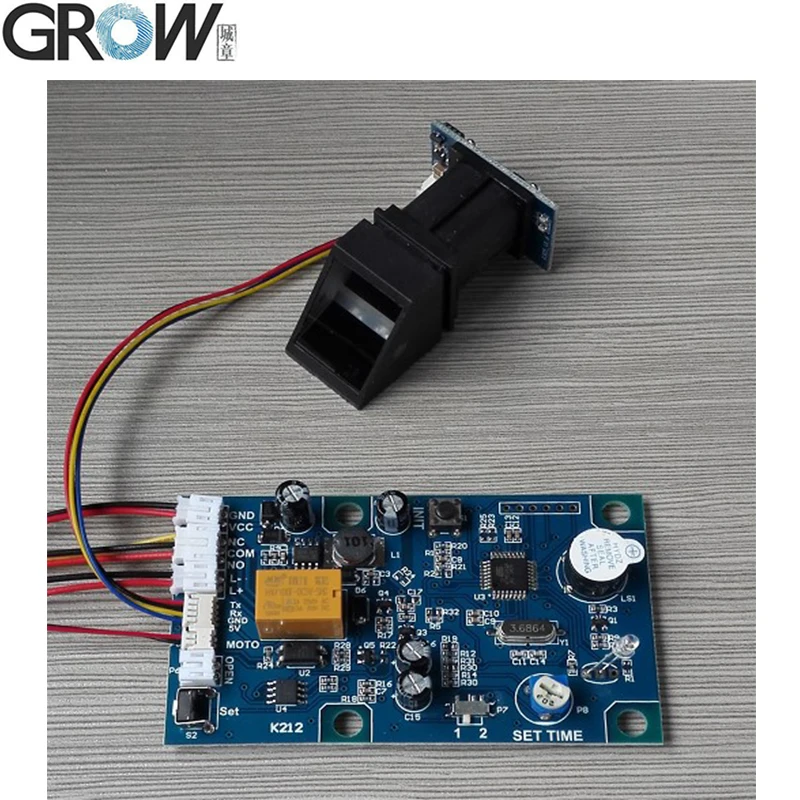 

GROW K212+R305 Switch Power Supply Fingerprint Control Board Door System +R305 Fingerprint Access Control