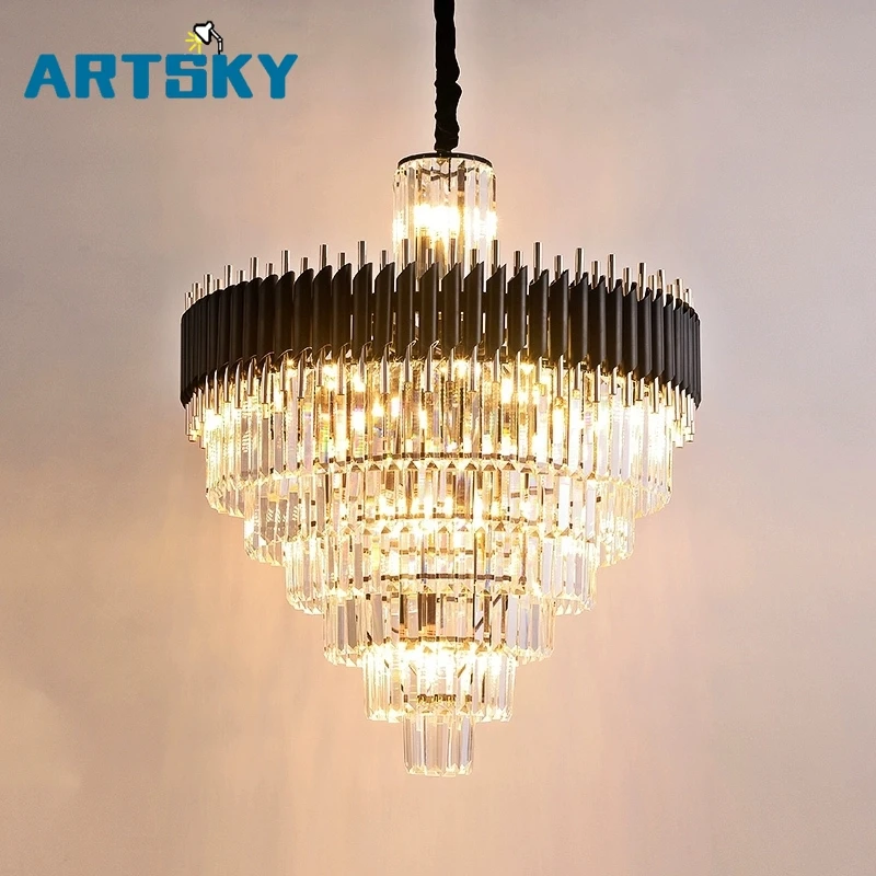 

Light Perfect Crystal Chandelier Dining Room Chandelier Table Club Bar Nordic Modern Decorative Led Lamps