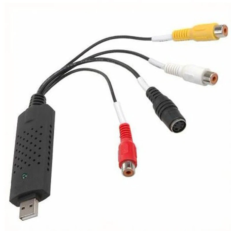 Адаптер видеозахвата Larryjoe USB TV DVD VHS Captura de v deo Card Аудио AV для компьютера ТВ