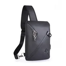 Мужская деловая сумка для путешествий через плечо с зарядкой через usb Водонепроницаемая мужская сумка через плечо из ткани Оксфорд Новое поступление