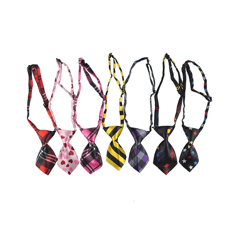 

7 Colors Polyester Silk Pet Dog Tie Adjustable Dog Bow Tie Cat Neckties Christmas Gifts For Dogs Grooming Supplies Accessories