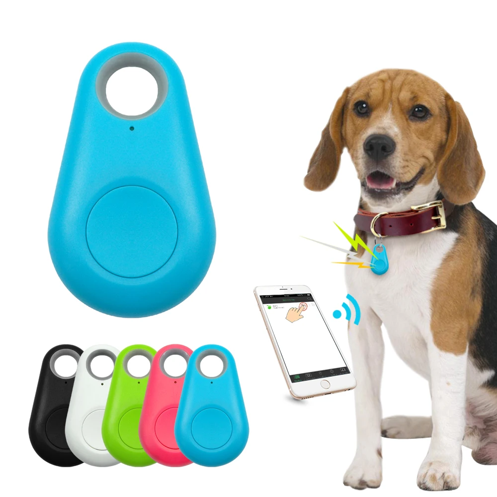 Pet умные gps трекер мини функция "антипотеря Водонепроницаемый локатор Bluetooth Tracer для домашних животных собак и кошек, с рисунком машинки, кошелек для ключей воротник аксессуары