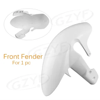 

Unpainted White Front Wheel Fender Mudguard Splash Extension Extender Fairing Cover For Suzuki GSXR1000 2005-2006 K5 Etc Models
