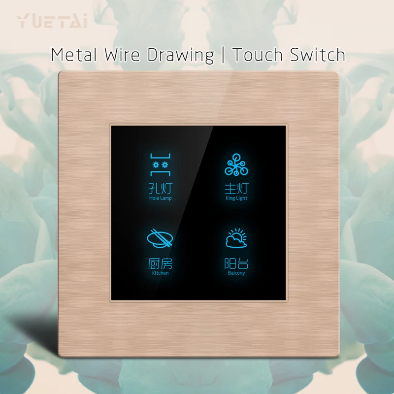 Home Automation Wall switch Drawing function Crystal Glass Panel Touch Switch | Обустройство дома