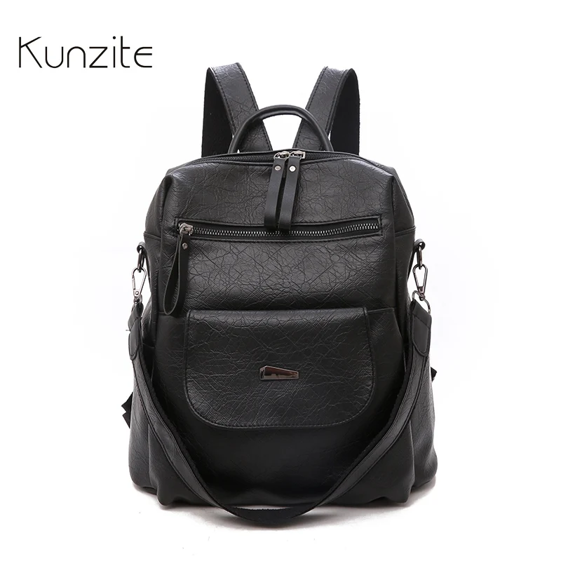 

Leather Backpack Bags for Women 2018 Ladies Large Capacity Laptop Backpack Bag Casual Daily Packbag School Book Bag for Girls