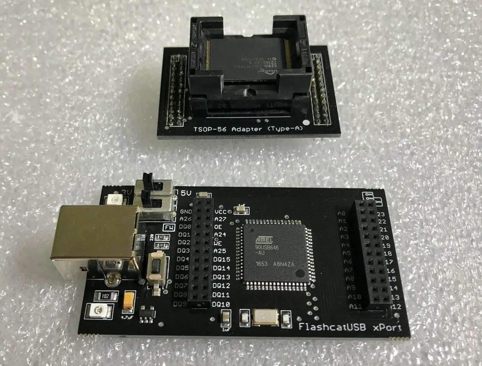 FlashcatUSB программатор с NOR FLASH Socket Adapter(TSOP56