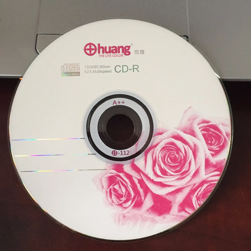 50 discs Grade A x52 700MB Blank OHuang Printed CD R Disc -in Blank ...