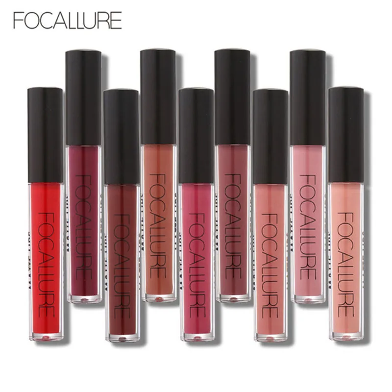 FOCALLURE водостойкий матовый бриллиантовый Гладкий тинт для губ стойкий блеск