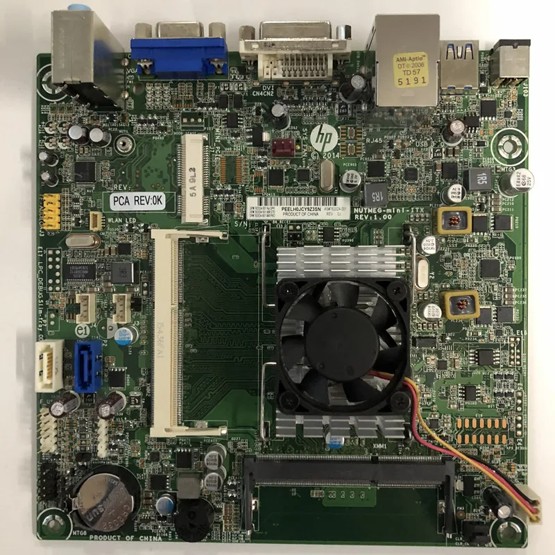 

762024-001 For HP 110 250 450 450-a114 Motherboard NUTMEG-mini-ITX Mainboard 762024-001 762024-501/601 Good Quality Almost New