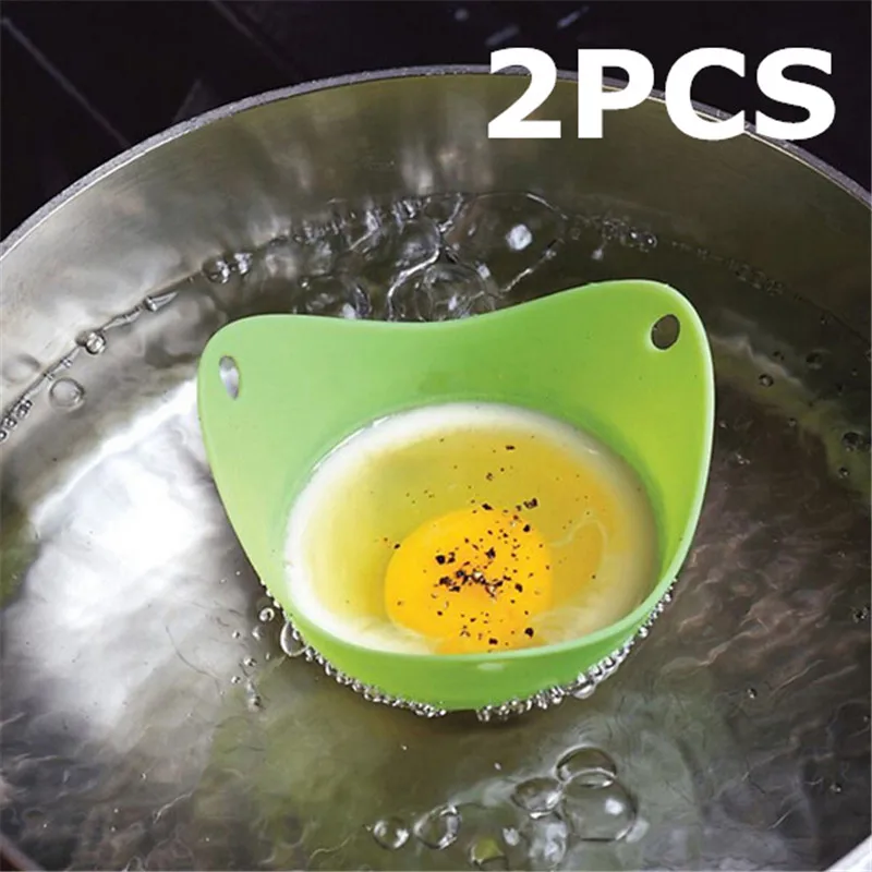 2 шт./партия Силиконовые Яйцо-пашот чашки для яиц кухонная посуда микроволновая печь для приготовления яиц яичный котел 301-0325
