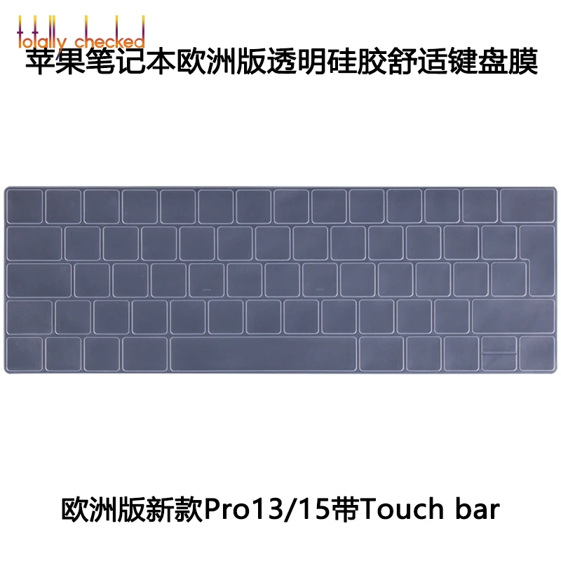 Для Apple Macbook Air Pro с retina 11 12 13 15 17 Сенсорная панель 13,3 15,4 чехол для клавиатуры Евро европейская версия