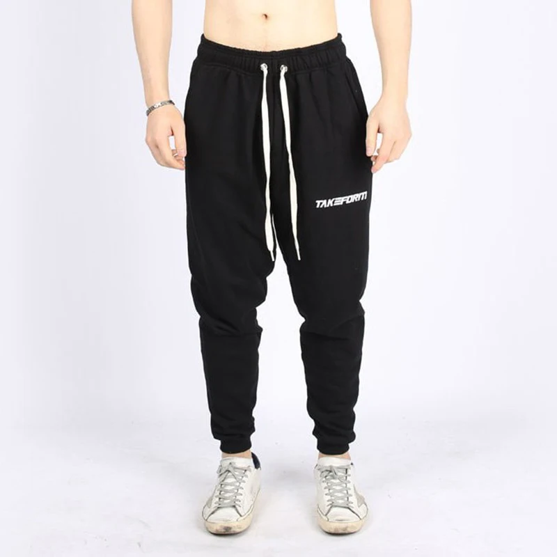 

2019 new men's fashion jogging pants brand men's casual pants sports pants jogging gray casual stretch cotton GYMS fitness sport
