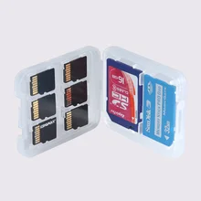 Double-Layers Hard Micro SD SDHC TF MS Memory Card Storage Box Protector Holder Hard Case Simple Style Case