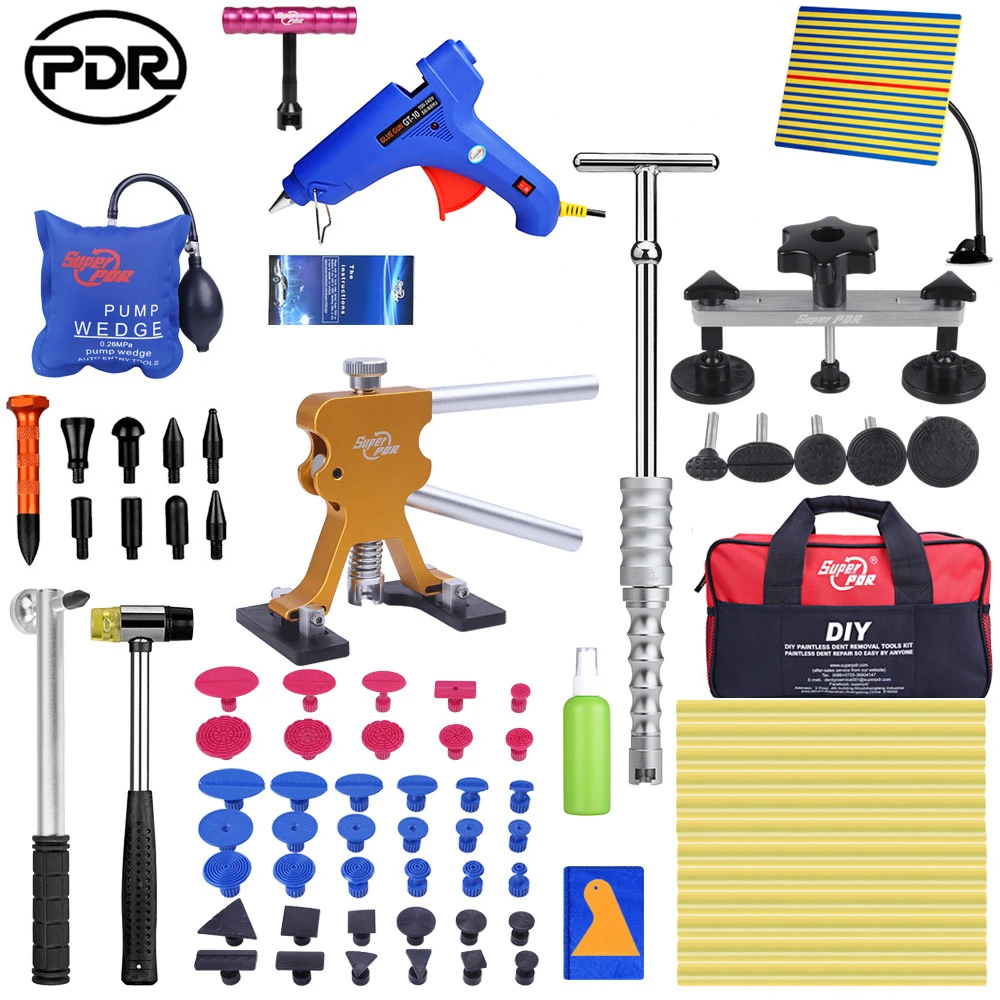 

PDR Paintless Dent Repair Tools Car Puller Dent Removal Hand Tool Set Slide hammer Removal Hand Tool Set