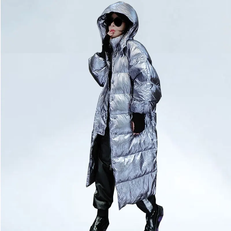 

New 2019 Winter Parka Fashion Women's Down Cotton Coat Hooded Padded Cotton Jacket Female Loose Long Sleeve Plus Size Outwear