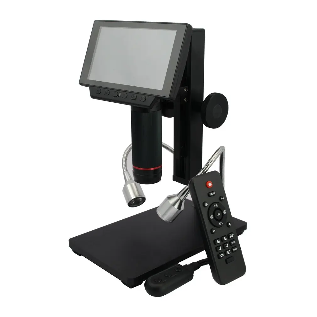 

ADSM302 Digital LCD HDMI Microscope for PCB Repairing 3MP Video Recording Magnifier with IR Remote Controller Part US/EU/AU Plug