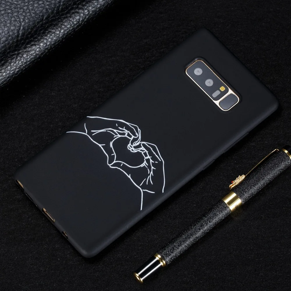 

For Samsung Galaxy Note 8 9 Cover Cases Fashion Personality Abstract Figure Soft TPU Phone Case For Galaxy Note 8 9 Cover Shell
