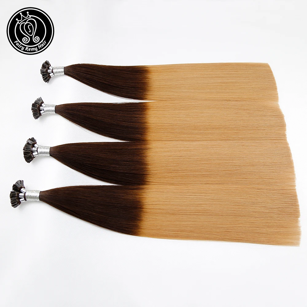 

Fairy Remy Hair 0.8g/s 18 inch Remy Double Drawn Flat Tip Human Hair Extension Balayage Pre Bonded Hair Extensions 80g/