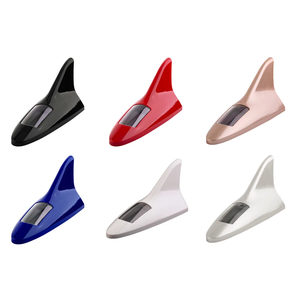 

2016 New Universal Auto Car Shark Fin Solar Powered LED Flash Lights High Positoned Alarm Light Security Warning Tail Light