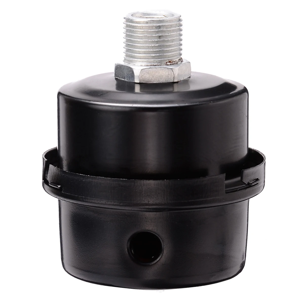Thread Air Compressor Intake Filter Muffler Silencer Black Metal 3/8BSP 16mm For Air Compressor Inlet Plastic Shell