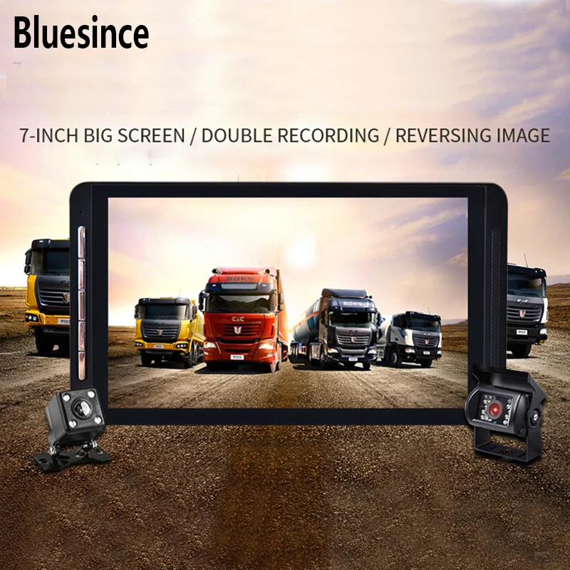 

Bluesince Dual Lens Built in GPS WiFi FHD 1080P Front + VGA Rear Camera Car DVR Recorder 170 Degree Dash Cam For Car Truck Bus