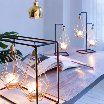 

Creative Nordic Candle Holder Table Romantic Wedding Candlelight Dinner Luxury Light European Decorations Ornaments WZF239