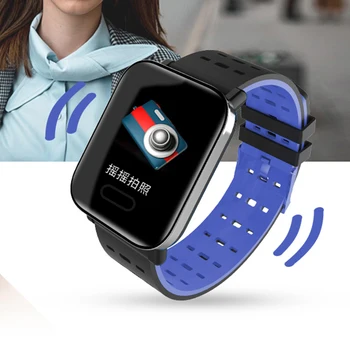 

Real Time Heart Rate Blood Pressure IP67 Waterproof Sleep Condition Smart Watch 1.3" Screen Wristband