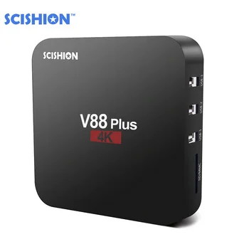 

SCISHION V88 Plus TV BOX From Russian Smart Android 8.1 TV Box RK3229 Quad Core 4K Android TV Box 2GB 16GB Miracast WiFi Box