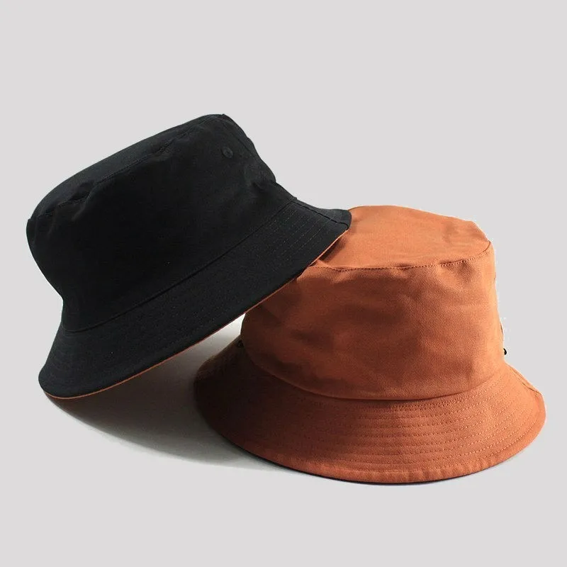 Large size fishing hats big head man summer sun hat two sides wear panama caps plus sizes bucket hats 57-59cm 60-62cm 63-64cm 2