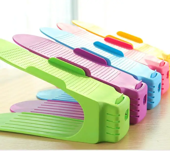 5 pc دولاب أحذية حذاء المنظمون خزانة الأحذية الفضاء التوقف خزانة خذاء Schoenenrek Rangement Chaussure المنظم الجرف