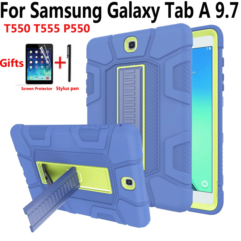 Чехол для планшета Samsung Galaxy Tab A 9 7 SM T550 T555 P550 Силиконовый противоударный чехол