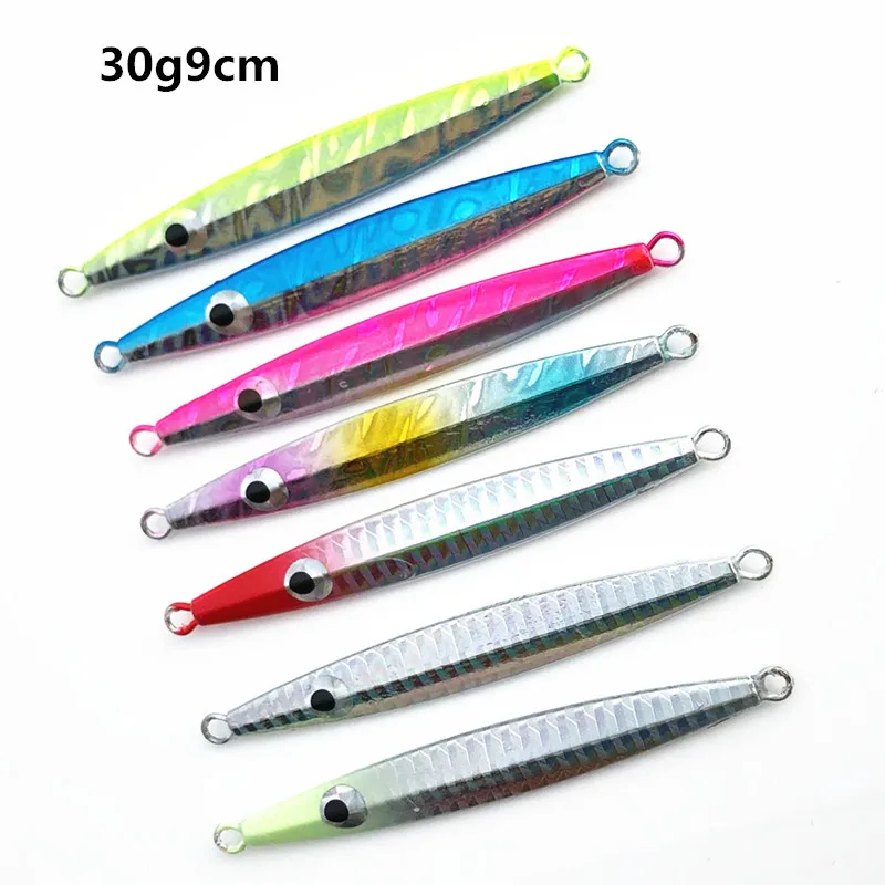 Lot 7 Pieces Sale Jigbait Lure Shore Cast Jig Fishing Hard Bait Artificial Lures Fish Shape