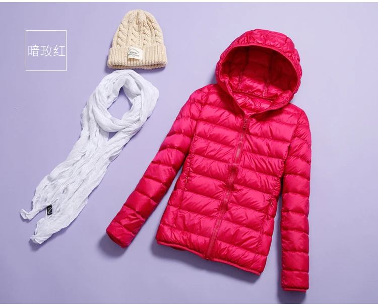 Легкий пуховик женский короткий секционный воротник стойка Модный корейский Тонкий Осень Зима Большой размер женские пальто XA05