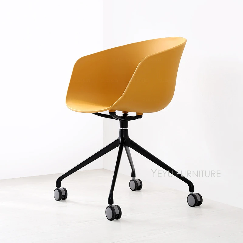 

Modern Design Plastic and Metal Swivel Office Computer Study Chair with Wheel, nice Fashion design loft popular Wheel Chair Seat