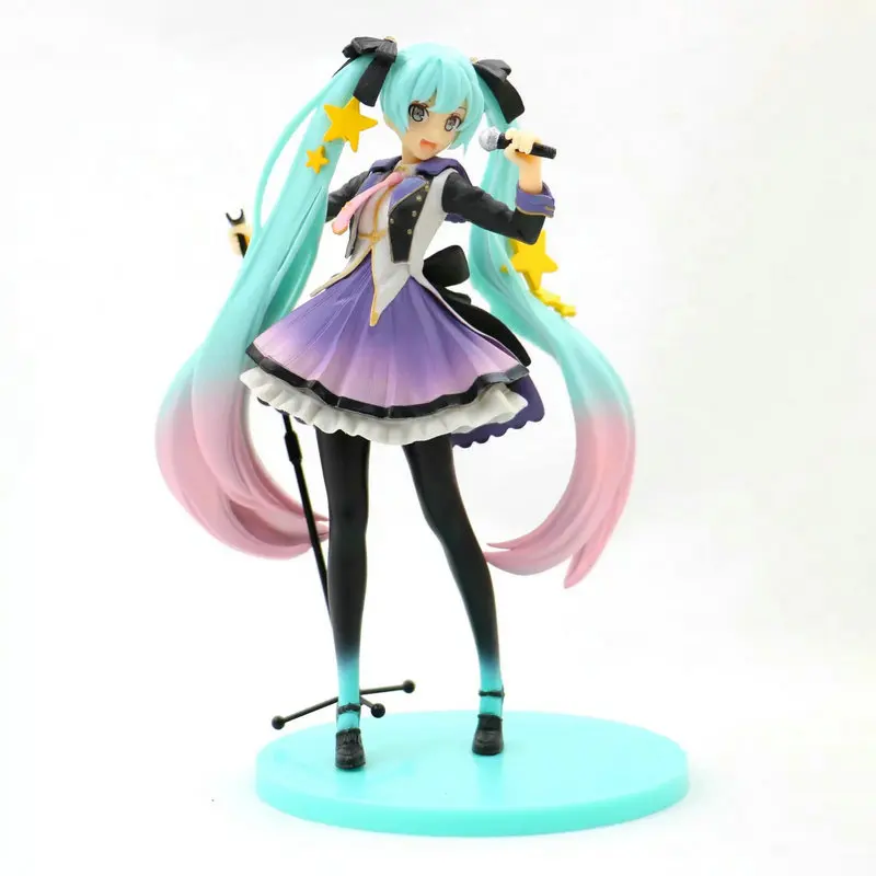 Anime Hatsune Miku 10th Anniversary Ver. Miku  Costume Ver. 1/8 scale PVC Action Figure Collection Model Kids Toy Doll 18cm