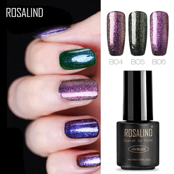 

ROSALIND Gel 1S 7ML Chameleon Salon B01-12 UV&LED Gel Nail Polish Nail Art Nail Chameleon Shimmer Permanent