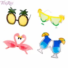 FENGRISE, ананас, лимон, фрукты, лето, фламинго, вечерние очки, для невесты, Гавайского карнавала, вечерние солнцезащитные очки, украшения
