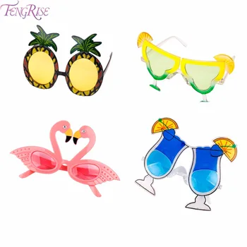 

FENGRISE Pineapple Lemon Fruit Summer Flamingo Party Glasses Bride to Be Hawaiian Carnival Party Sunglasses Decoration Supplies
