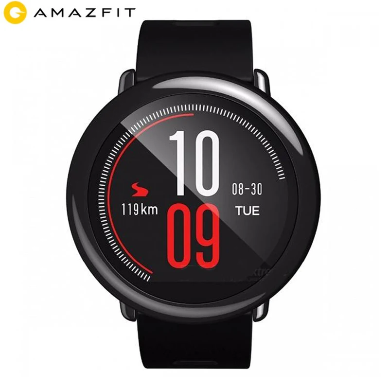 Оригинальные умные часы Huami Amazfit Pace, gps, умные часы, подходят для сна и настроения, водонепроницаемые Смарт-часы для Xiaomi, Android/IOS - Цвет: Черный