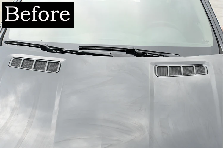 ABS Chrome Engine Roof Hood Sticker Trim For Mercedes Benz ML GL GLE GLS 2013-2017