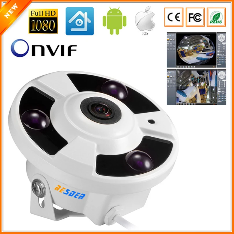 Real Panoramic Camera IP Electronic PTZ FishEye 360degree 3MP IP Camera