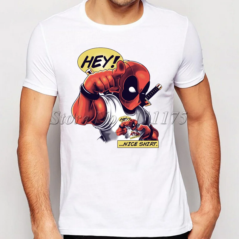 

2019 New Arrivals DeadPool Printed T-Shirt Men's Fashion Tees Hipster Tops