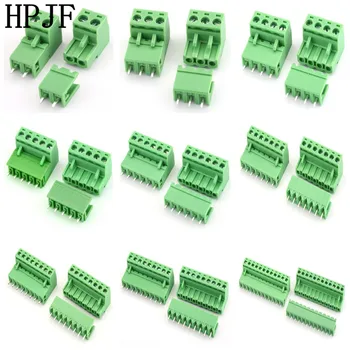 

2EDG5.08 2/3/4/5/6/7/8/9/10/12Pin Straight Needle Terminal Plug Type 300V 15A 5.08mm Pitch Connector Pcb Screw Terminal Block