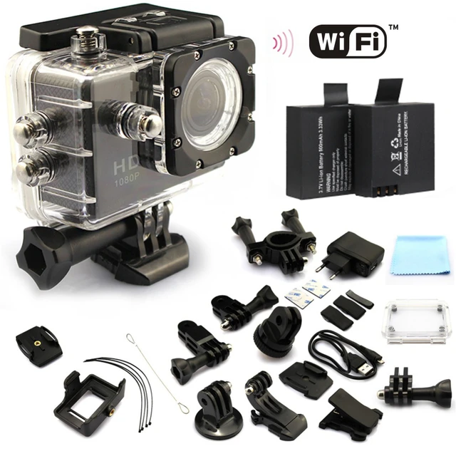 2 x battery sport action camera 1080p hd 12mp sj4000 wifi extreme