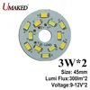 3Wx2 Warm/Cold White two color in one PCB 35mm/40mm/45mm 5730 SMD Light Board Led Lamp Panel For Ceiling PCB With LED ► Photo 2/6