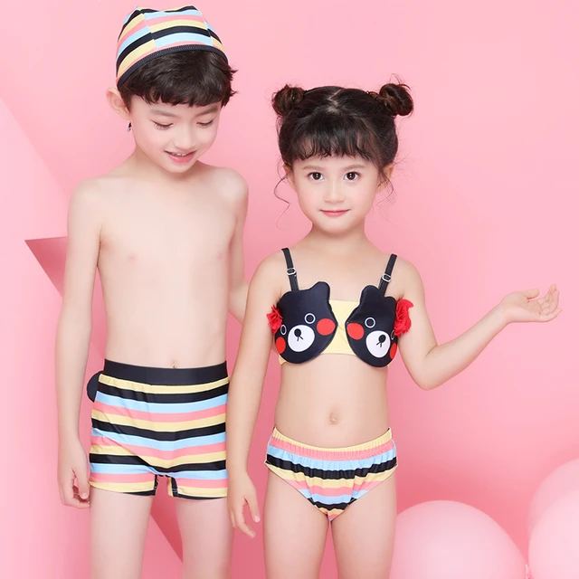 Best Offers 2018 NEW Children's Swimsuit Grils Bikinis Boys Swimming trunks and swimming caps Gris Cartoon Two Pieces Swimwear baby Kids Best Offers 2018 NEW Children's Swimsuit Grils Bikinis Boys Swimming trunks and swimming caps Gris Cartoon Two Pieces Swimwear baby Kids