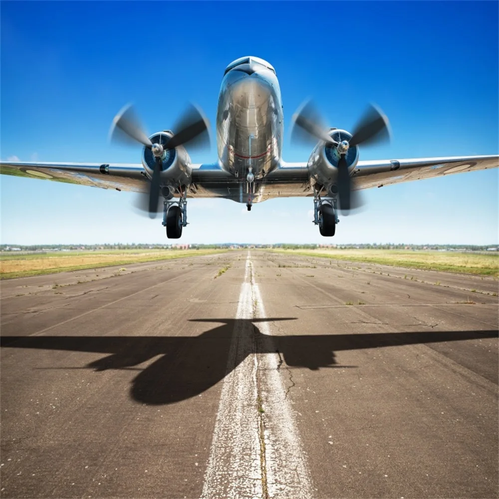 

Laeacco Plane Take Off Land Baby Party Portrait Photography Backgrounds Photographic Backdrops Props For Photo Studio