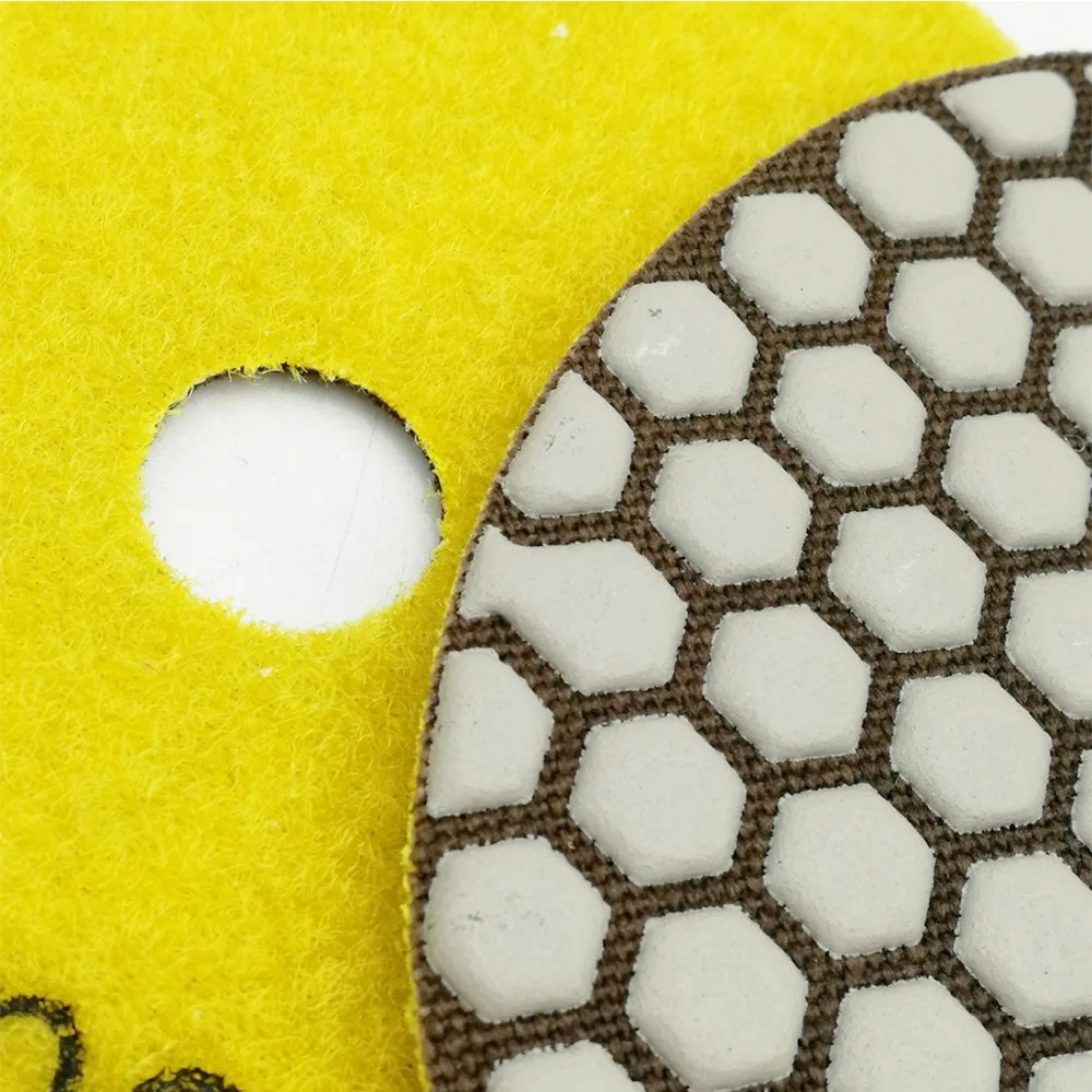 DIATOOL 6pcs 5&quot #100 B Diamond dry polishing pads 125mm Sanding Disc For Granite Marble Stone|polishing pad 125mm|dry padspolishing |