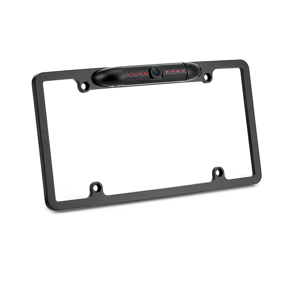 License Plate Frame Car Rear View Camera Backup Camera 8 Led IR Night